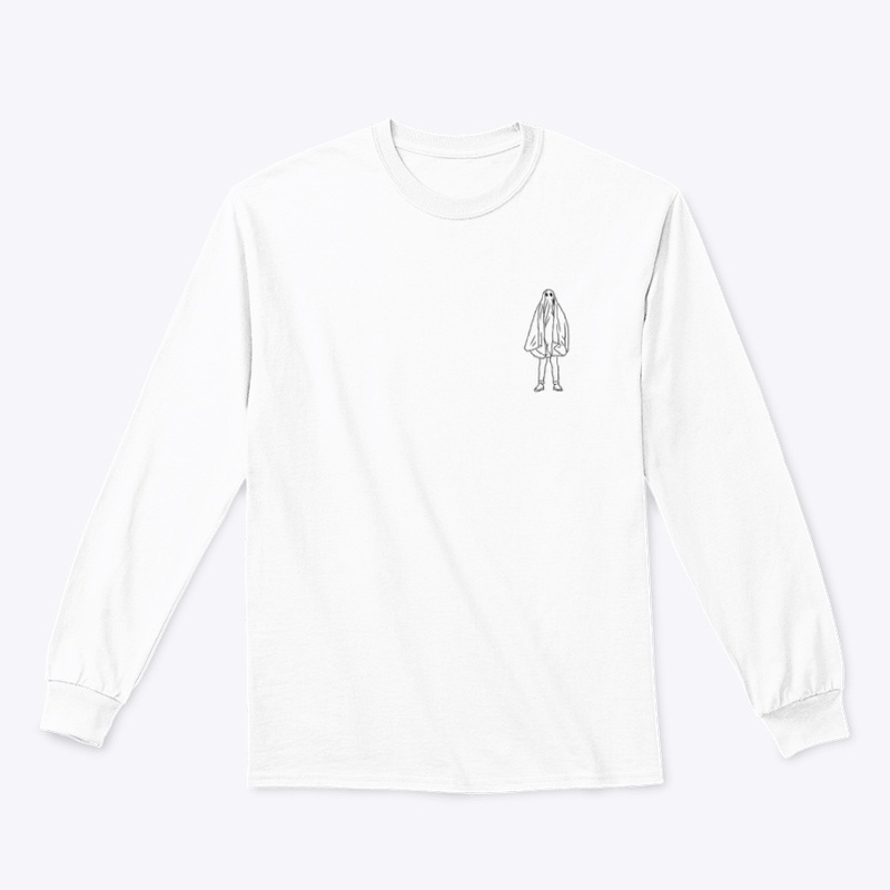 Small Icon Ghostie Black on White