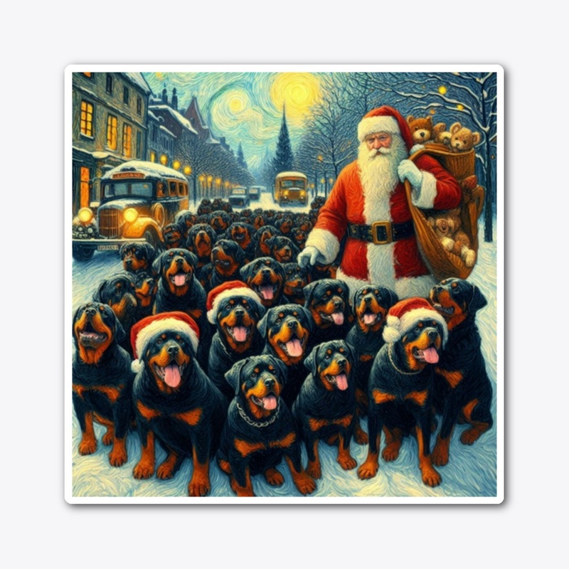 Rottweilers and Santa