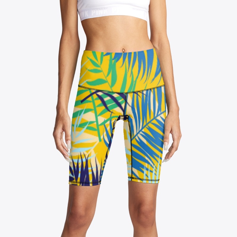 Flowers Bike Shorts