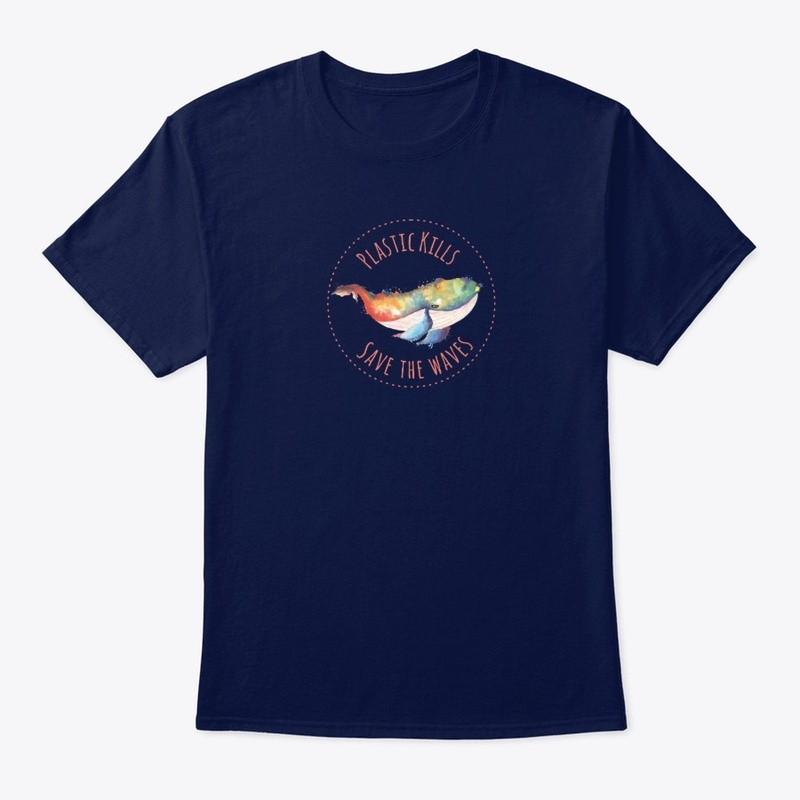 Rainbow Whale Save The Waves