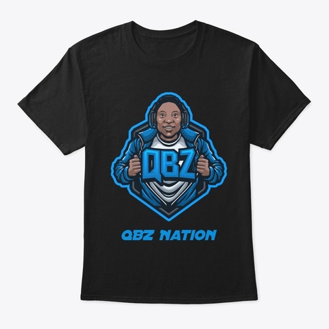 Qbz Nation Merch Black T-Shirt Front