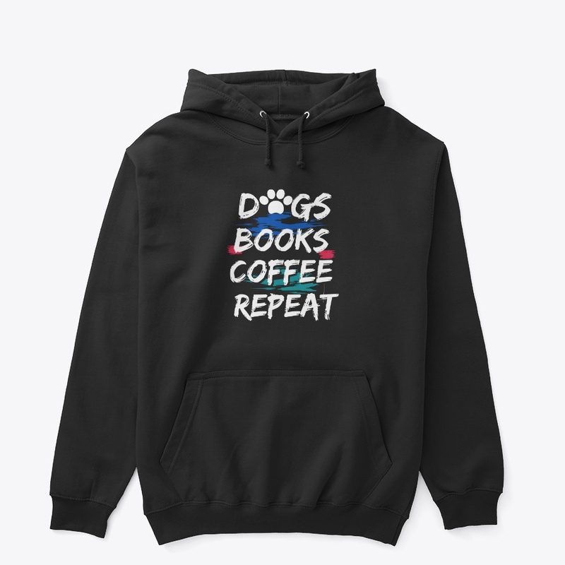 DOGS BOOKS COFFEE REPEAT