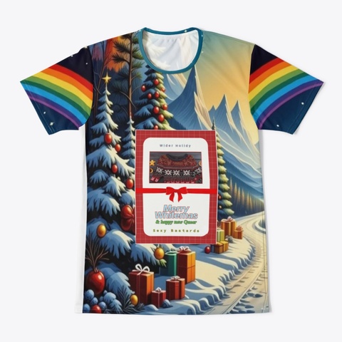 Riders Holiday Slang White T-Shirt Front