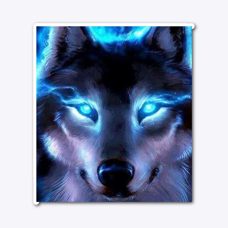 fire wolf mug