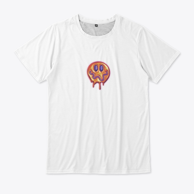 Trippy Smiley Face Print