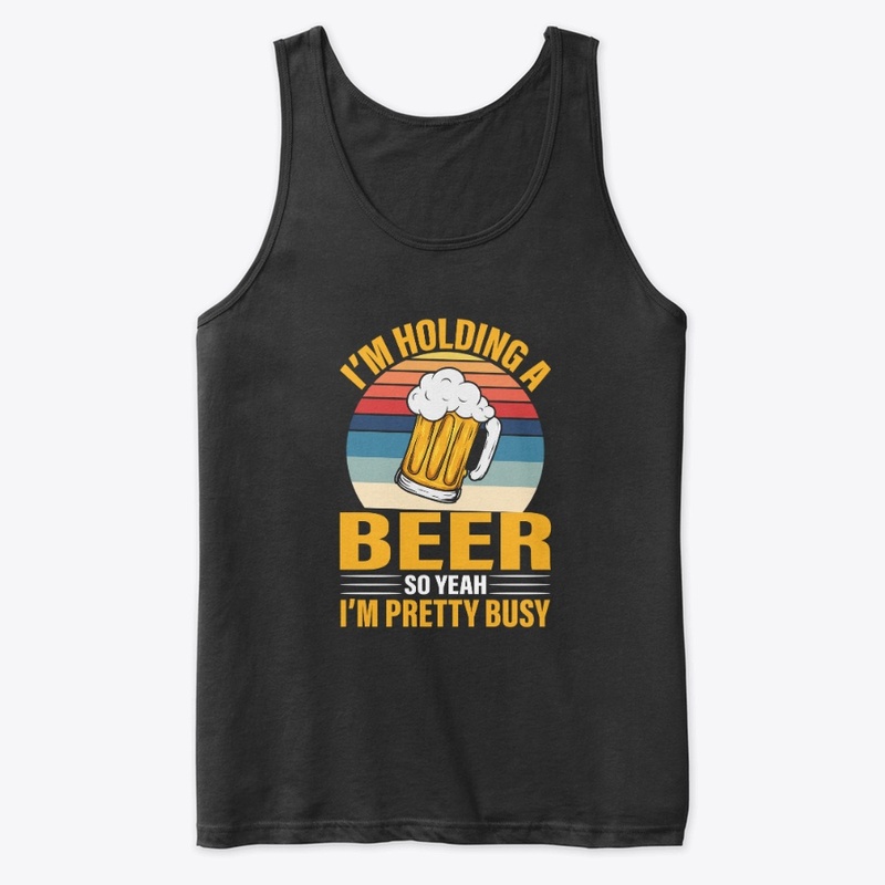 I'm holding a beer so I'm busy
