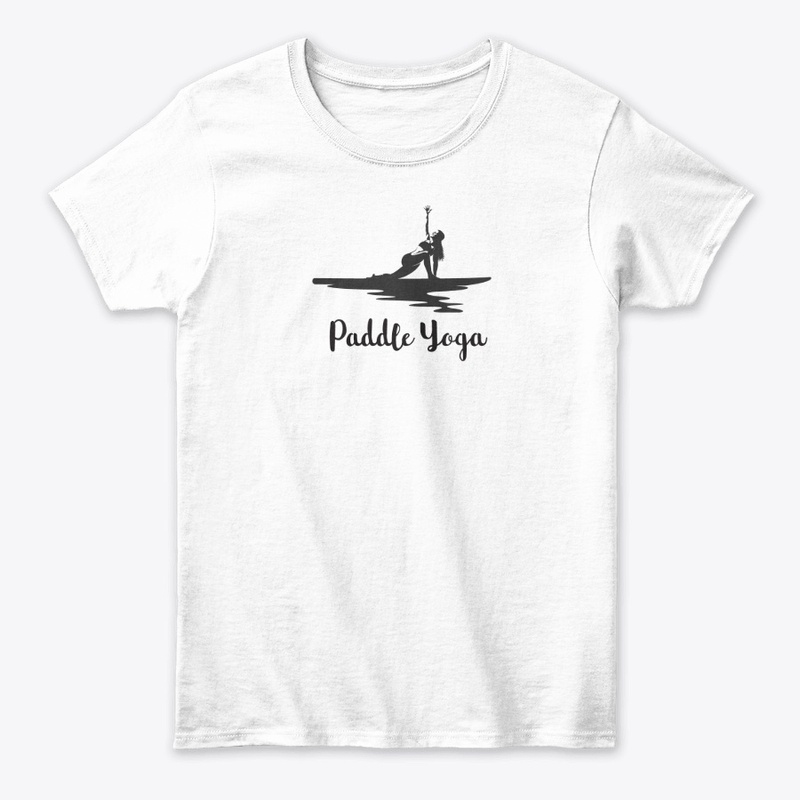 SUP, paddle board yoga woman silhouette