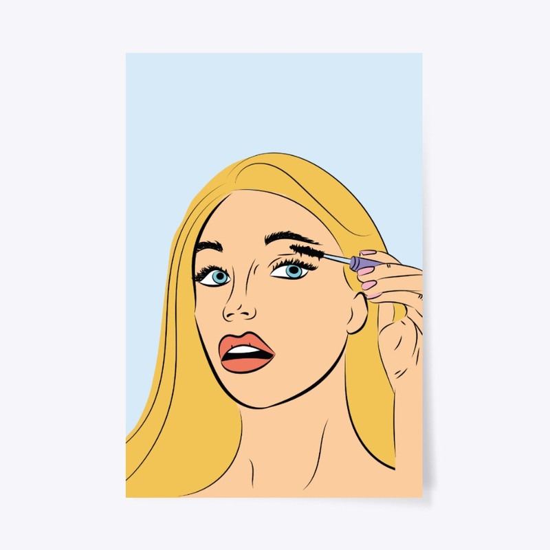 Blond  hair girl comic