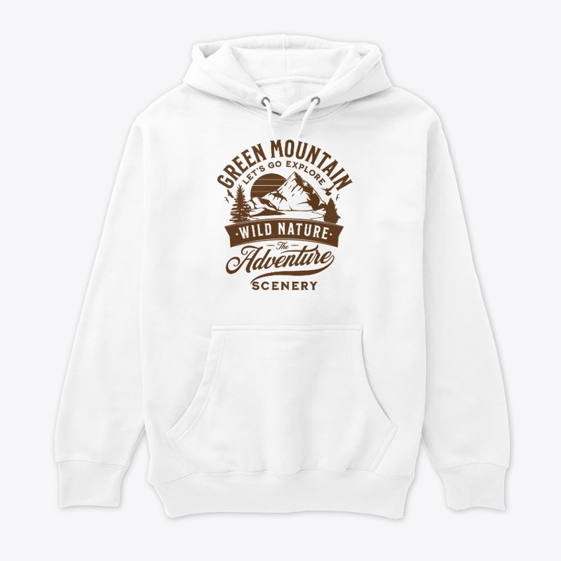 Green Mountain Adventure T-Shirt Design