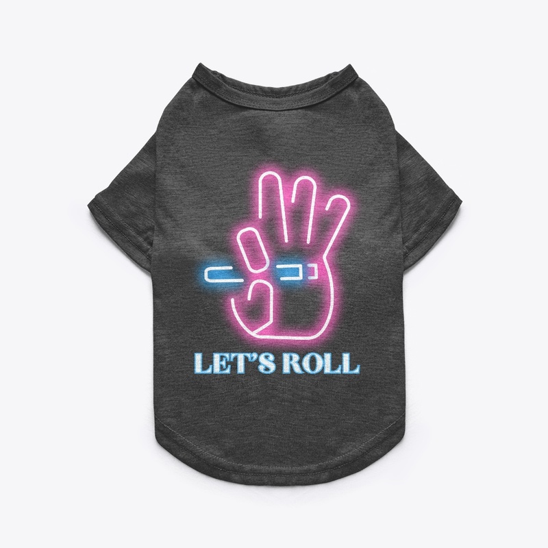 Graphic tshirt lets roll 