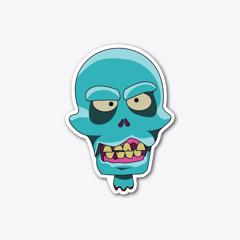 Severed Zombie Head