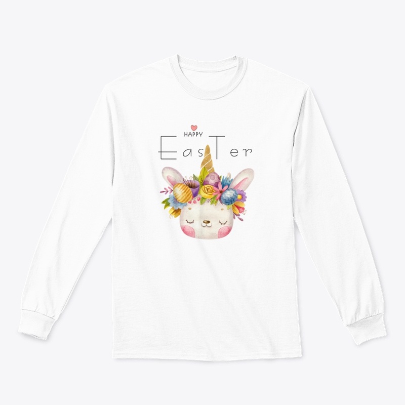 Cute Easter Unicorn Bunny Face T-Shirt