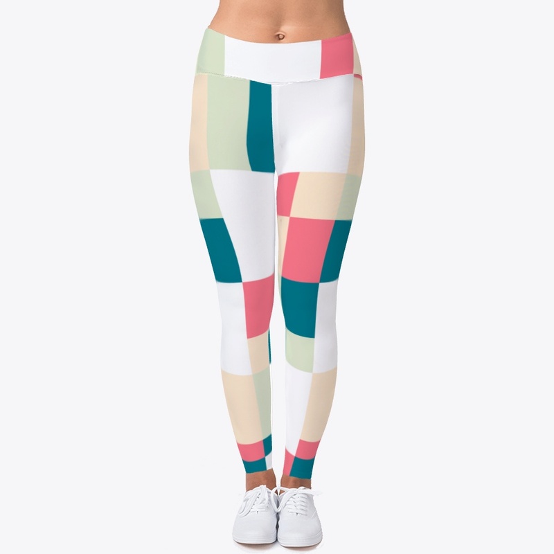 Abstract Pixel Patchwork Pattern Art