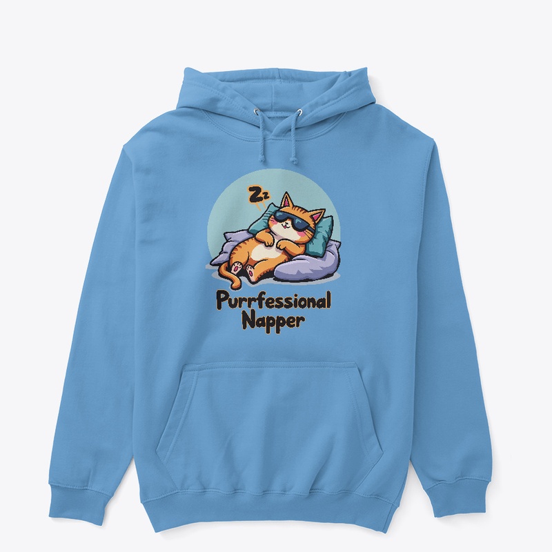 Purrfessional Napper- Funny Cat