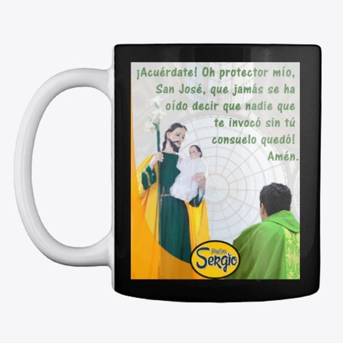 Año De San José Black áo T-Shirt Front