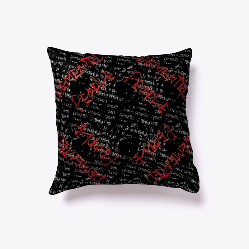 demented throw pillow