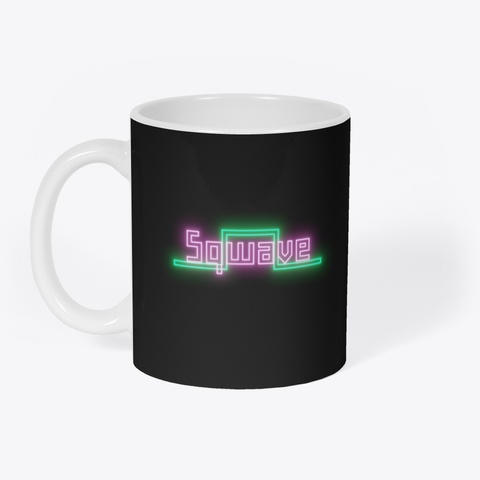 Basic Sqwave Mug Black T-Shirt Front