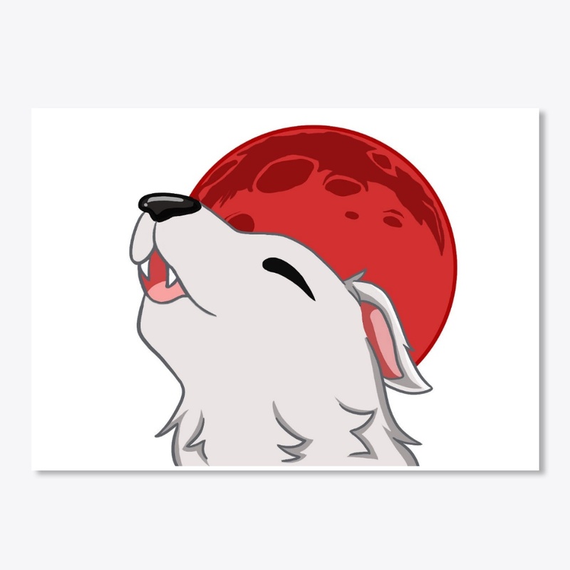 Howl Emote Sticker (Die Cut 5in)