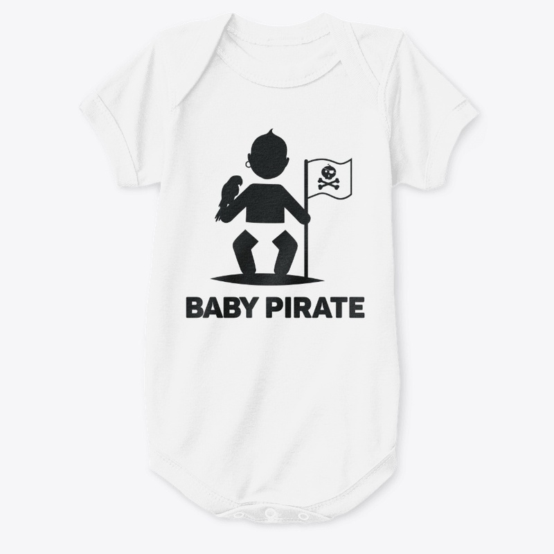 Short Sleeve Baby Bodysuit - Pirate