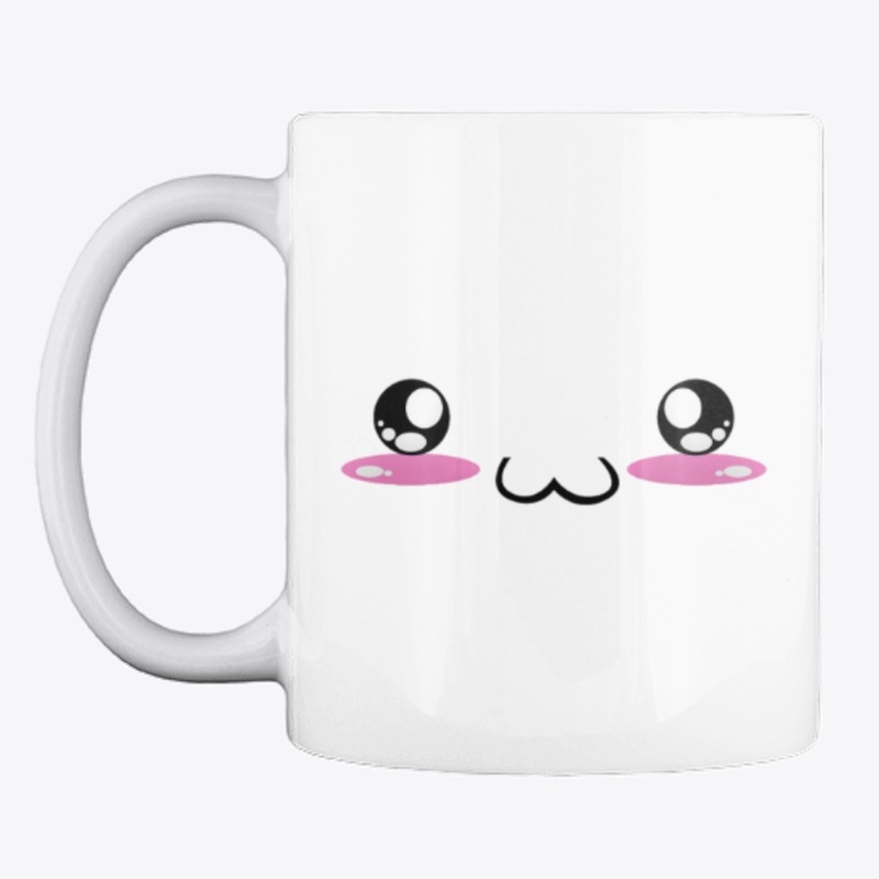 kawaii japaneses faces design: happy