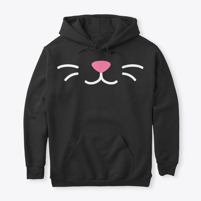 Cat lips face white