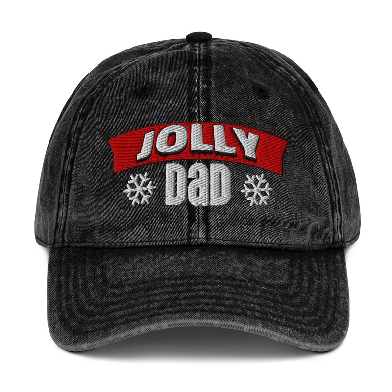 Jolly Dad Vintage Christmas Cap