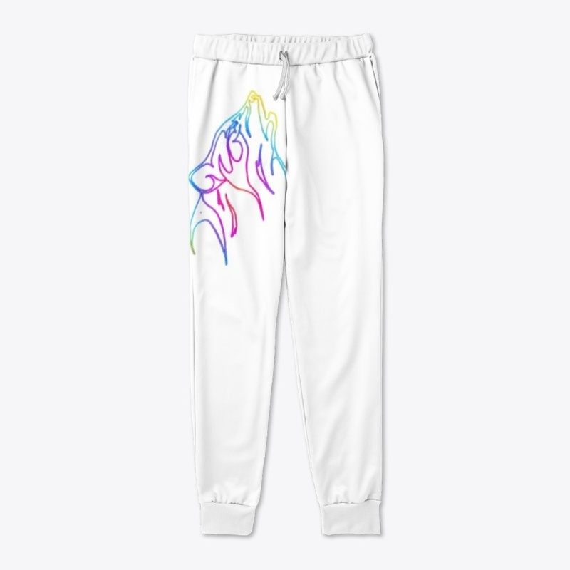 Pop Art Neon Wolf Joggers
