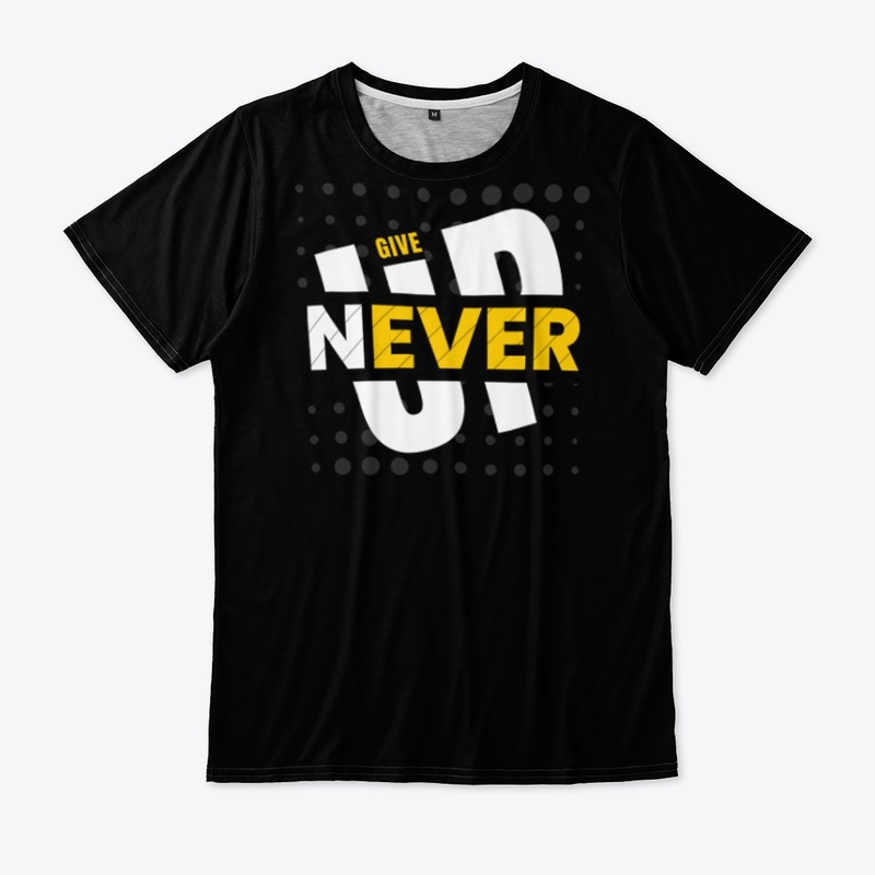 never give up design
