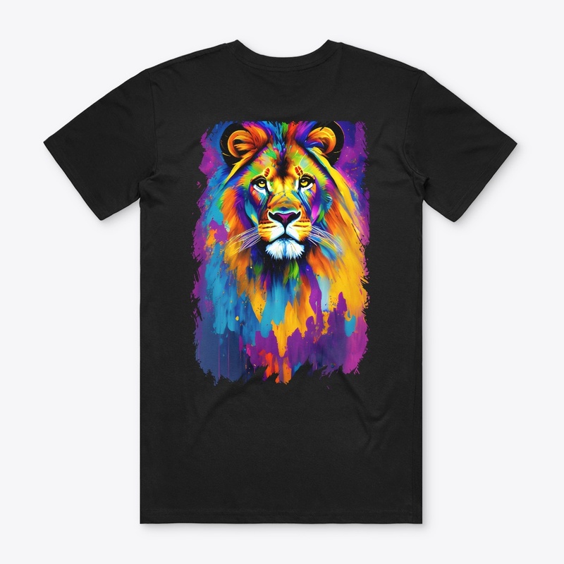 Vibrant Colorful lion | Wildlife lion