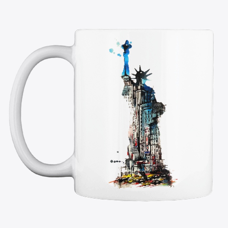 Liberty New York City Travel Watercolor