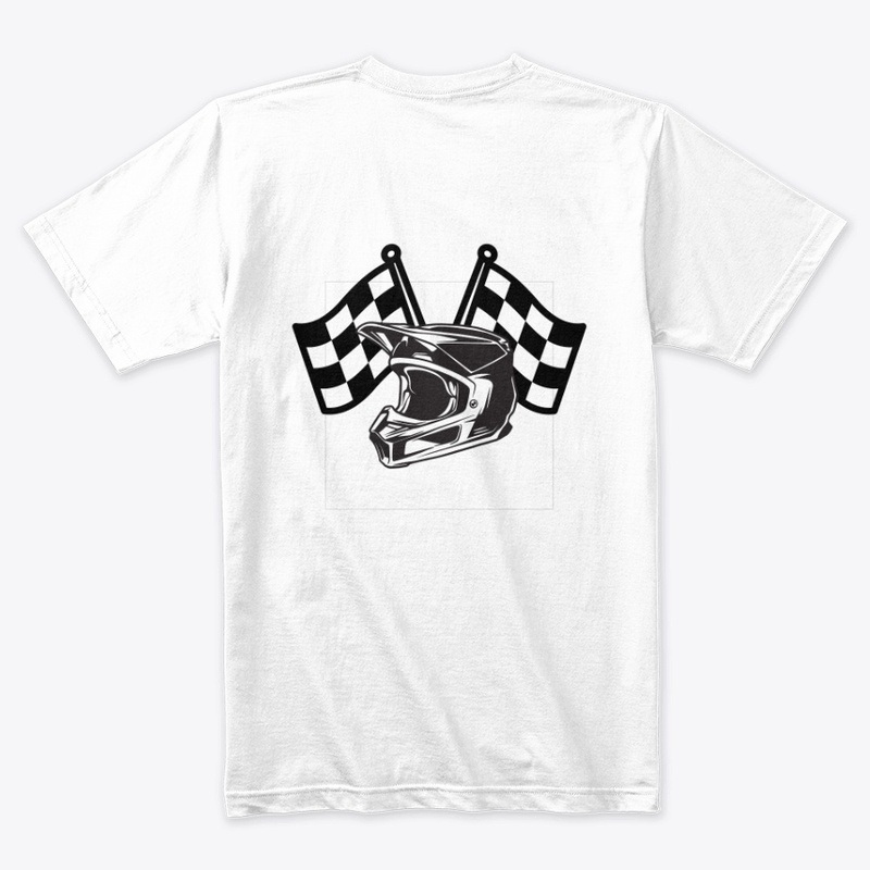 No Idle Helmet Checkered flag