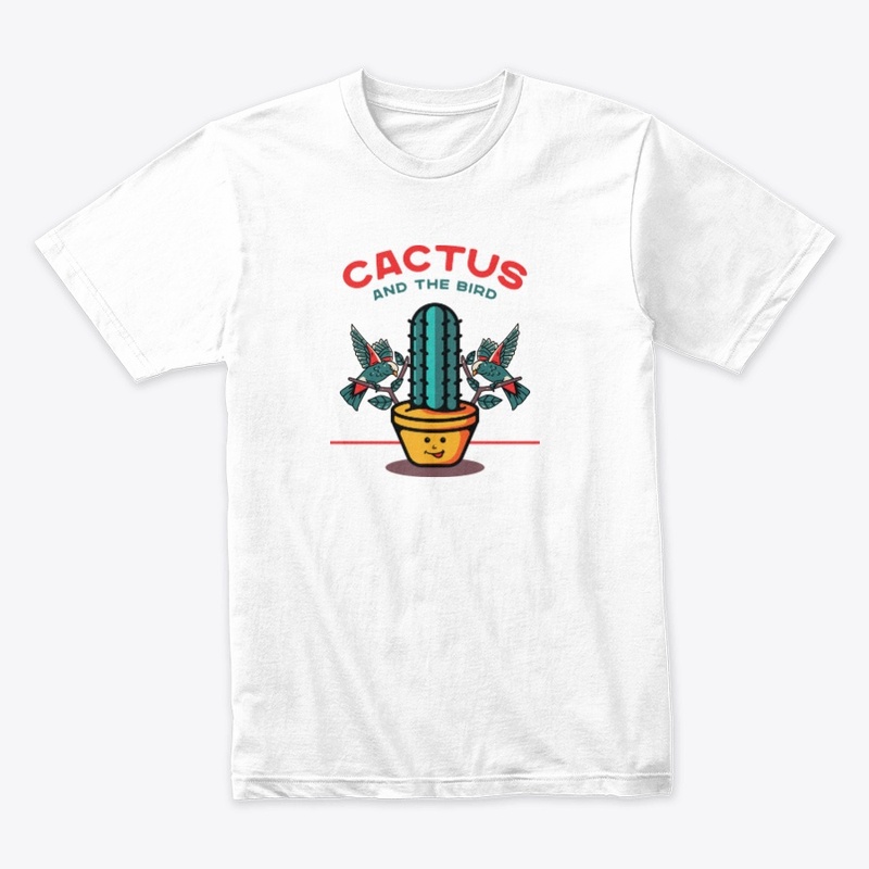 Cactus and The Bird T- shirt Design