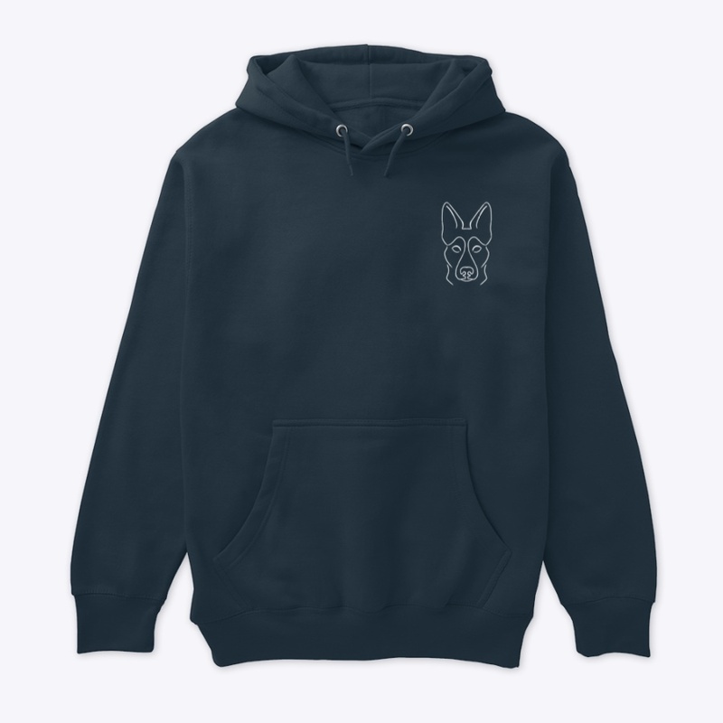 front and back white design