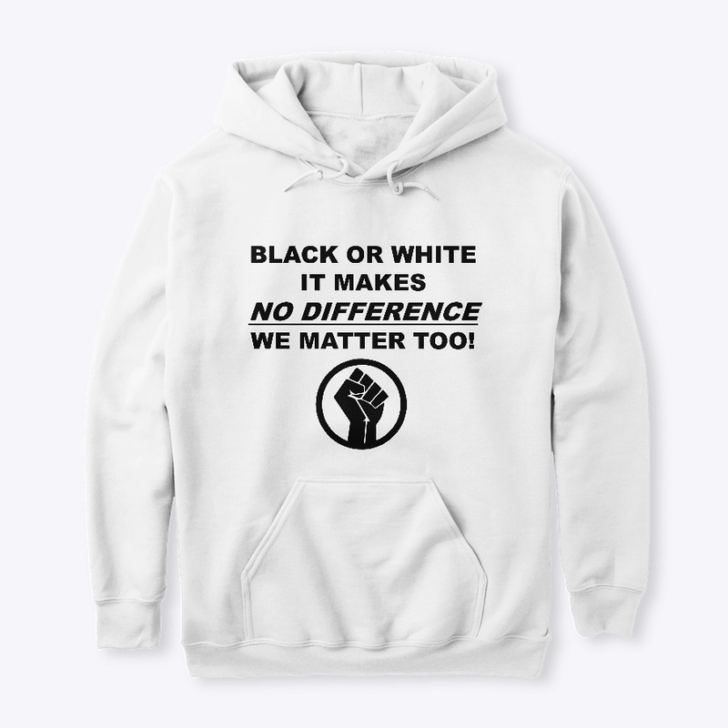 No Difference BLM apparel (white ver)