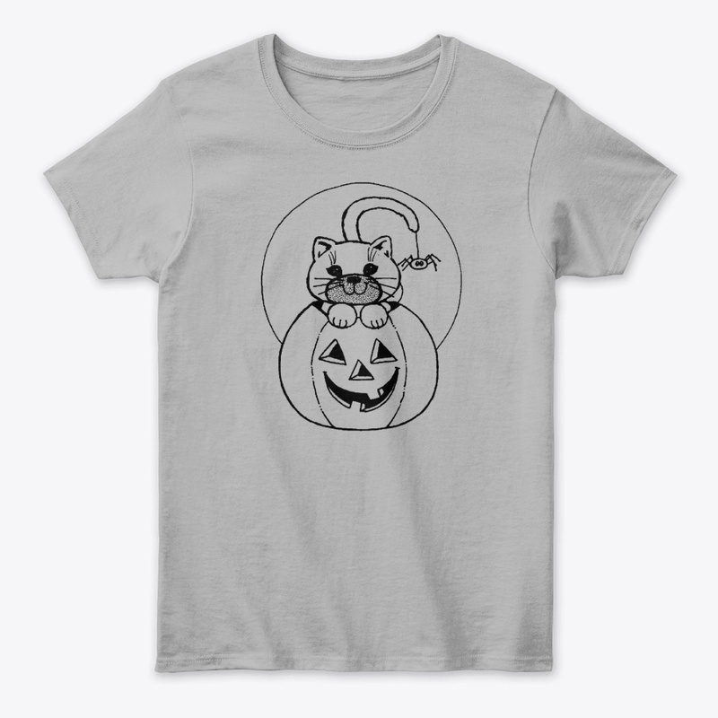 "Halloween Cat & Pumpkin Coloring Fun"