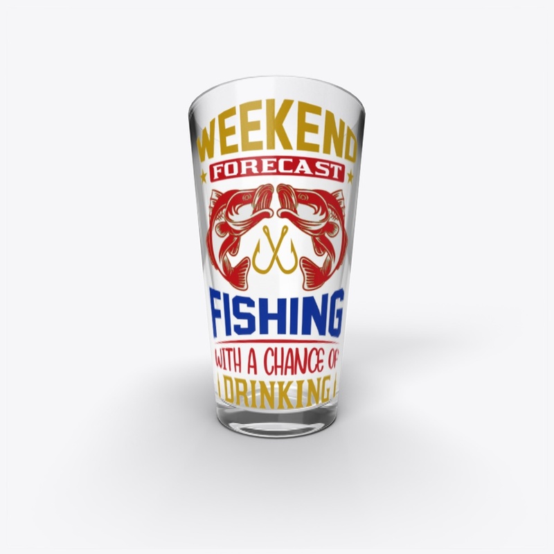 Weekend Forecast Fishing With  T-Shirt