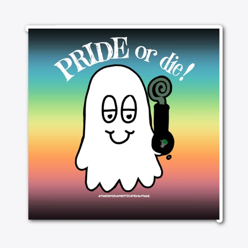 Bong Ghost Queer PRIDE or die sticker