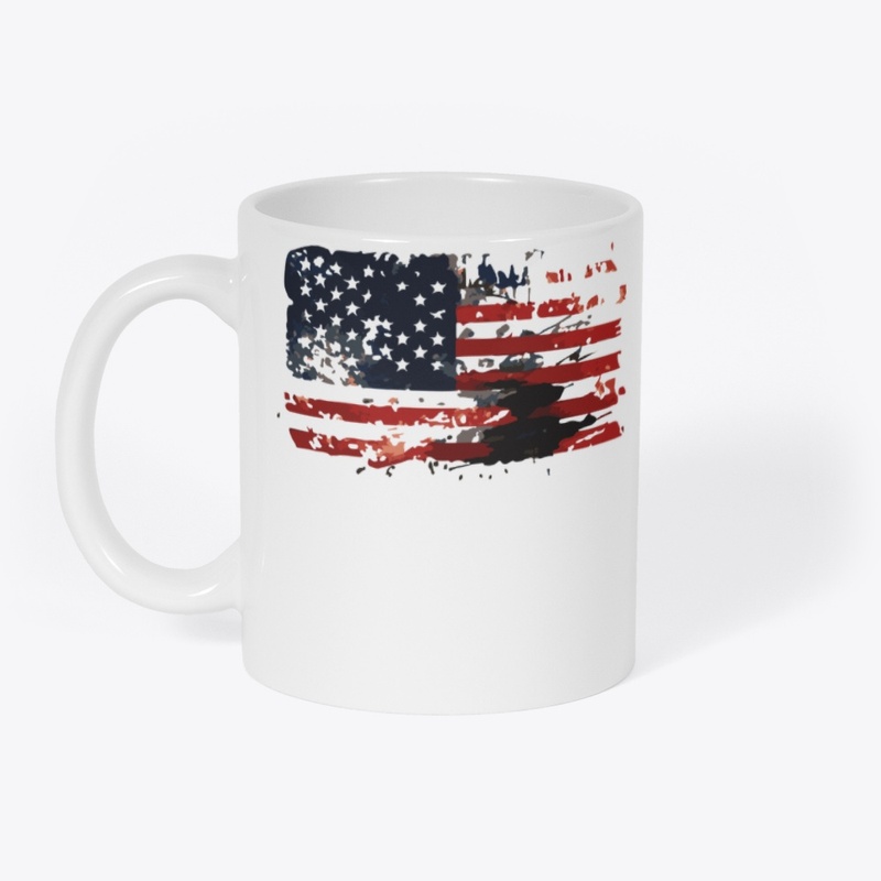 USA Flag Distressed, 4Th Of July 