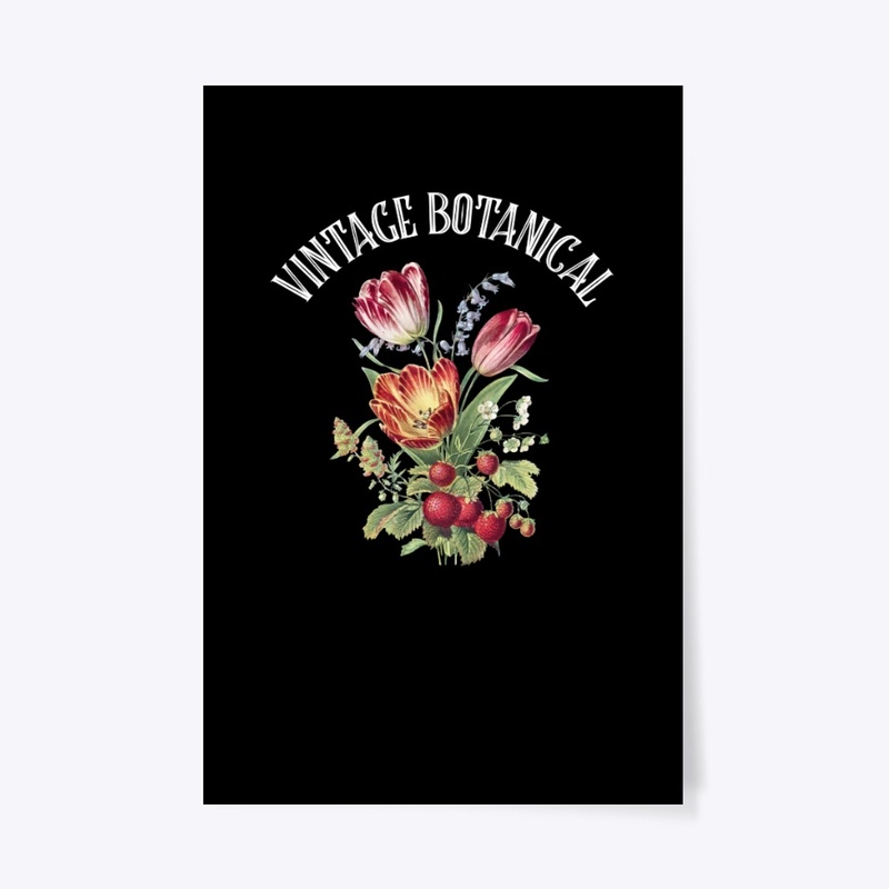 Vintage Botanical Bouquet Flowers