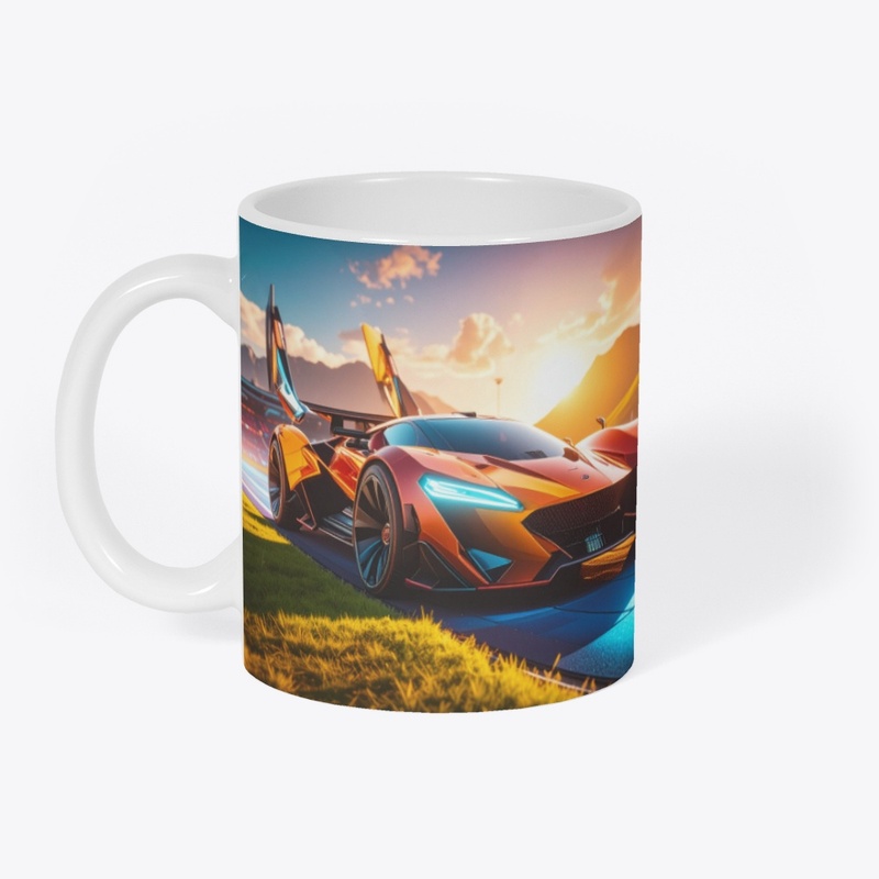 sports car with background