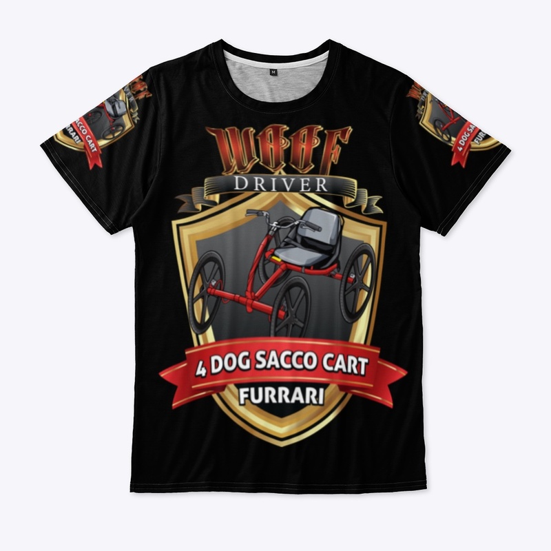 4 Dog Sacco Cart Furrari All-Over-Print