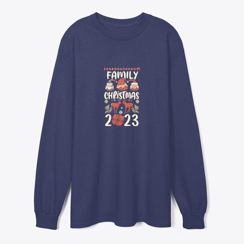 Family christma 2023 t shirt design