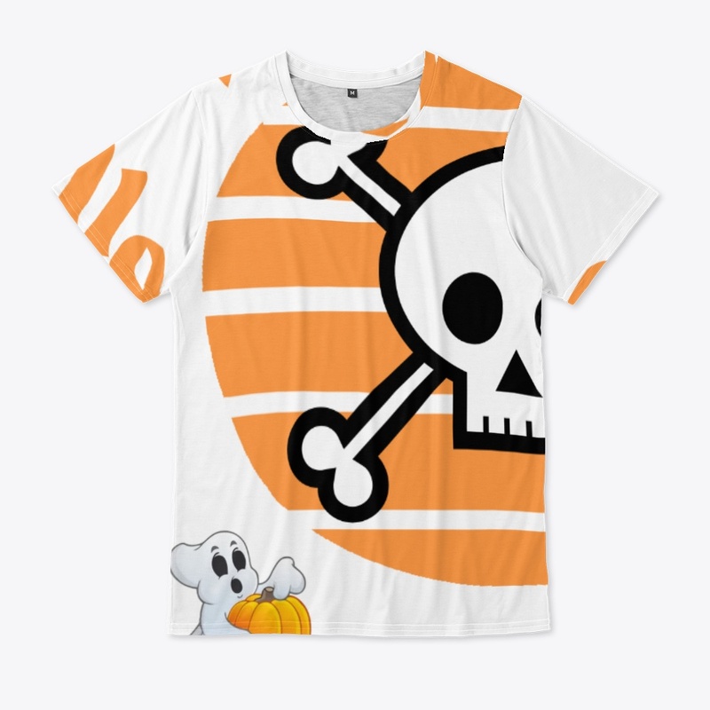 Happy Halloween - Skull and ghosts