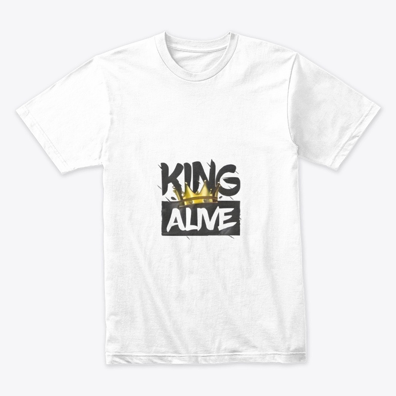 king alive styled text clothing