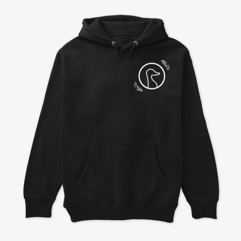 Black Hoodie with red Logo