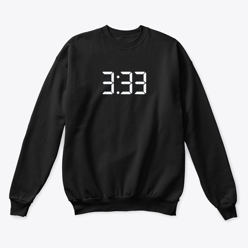 3:33 Sweatshirt White time