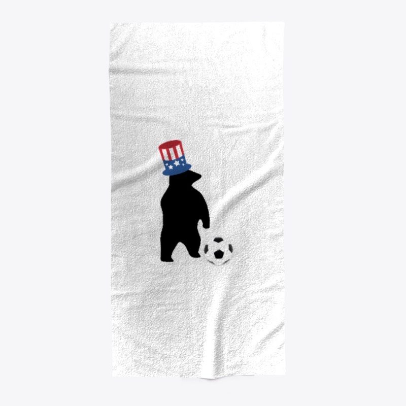  American flag football Tee w/ bear