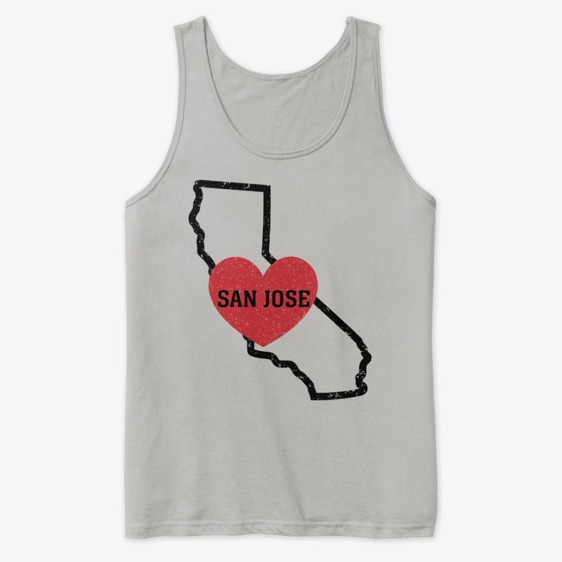 San Jose California Heart Shirt City 
