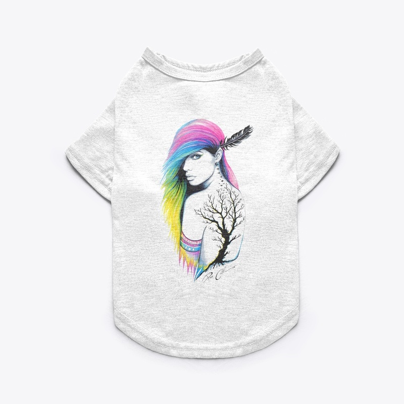 woman-with-tattoo-illustration T shirts