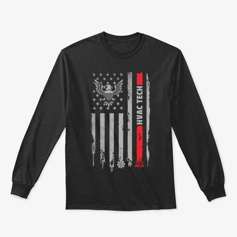 Proud American HVAC Tech Shirt 